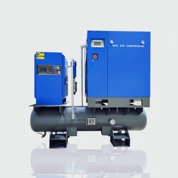 RMI-10A-8/54 7.5kw 10hp 8bar all in one screw air compressor station