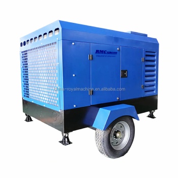 Factory Direct Supply High Quality Portable diesel Engine Screw air Compressor