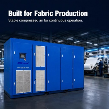 RMC-132LPM-4/54 132KW 5BAR Low Pressure Permanent Magnet VFD Screw air Compressor