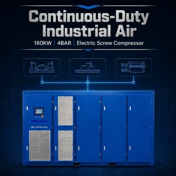 RMC-200LPM-4/54 200KW 4BAR Low Pressure Permanent Magnet VFD Screw air Compressor