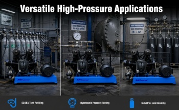4-stage RMC-20WH-0.49/345  Inlet  345bar 0.49m3/min 11kw High Pressure Piston air Compressor