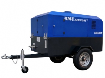 Portable diesel air compressor